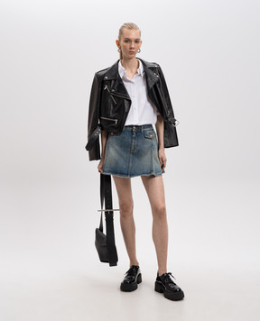 Alexander McQueen White shirt with short sleeves 819066QAAAD