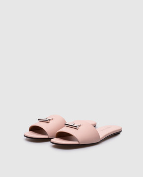 Alexander McQueen Pink leather flip-flops 817471WIACT