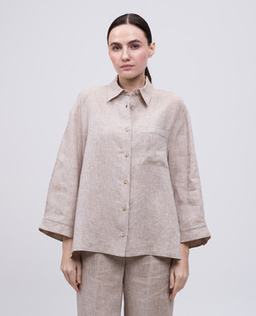 Peserico Beige linen shirt S0612102600