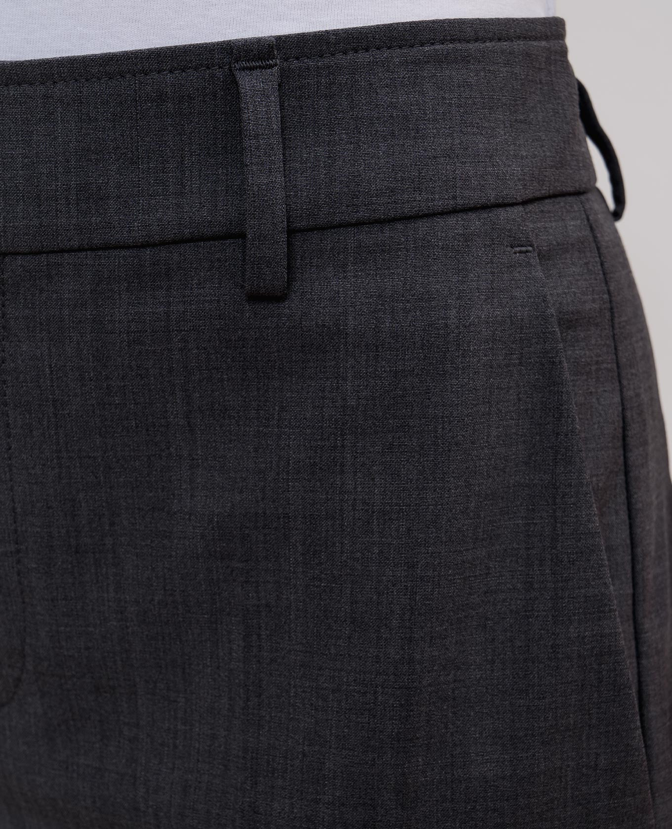 Gray wool trousers with monil chain Brunello Cucinelli 5