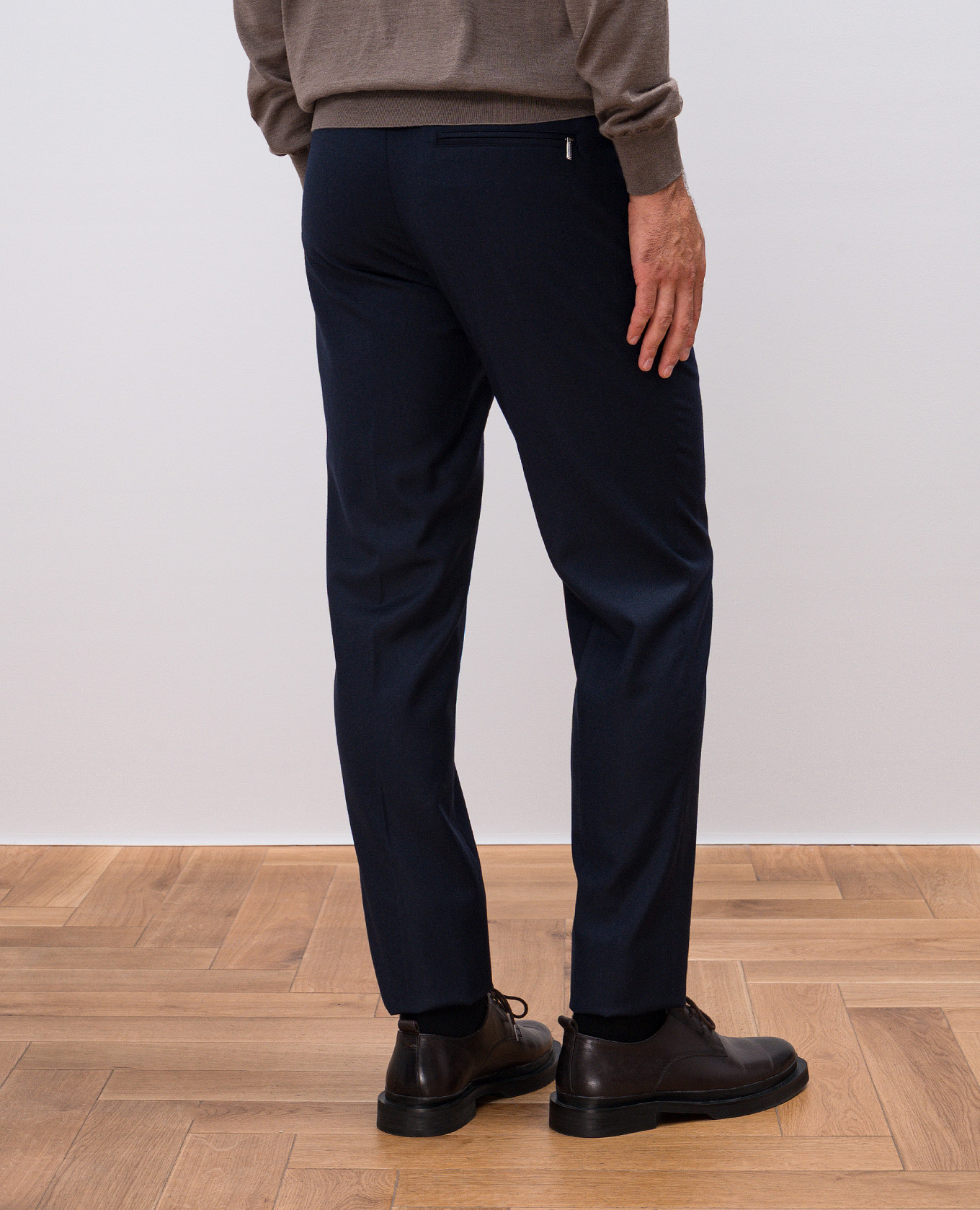 

Blue wool and cashmere trousers Bertolo Cashmere