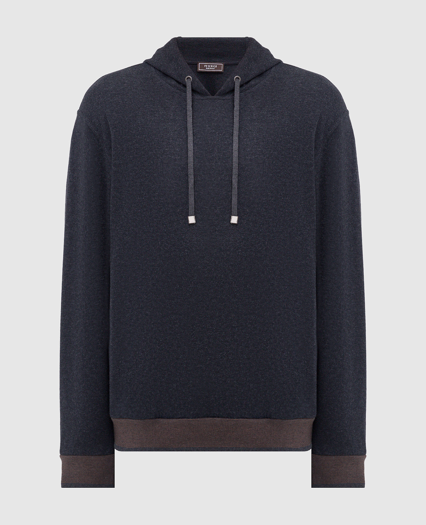 

Gray hoodie with logo Peserico, Grey