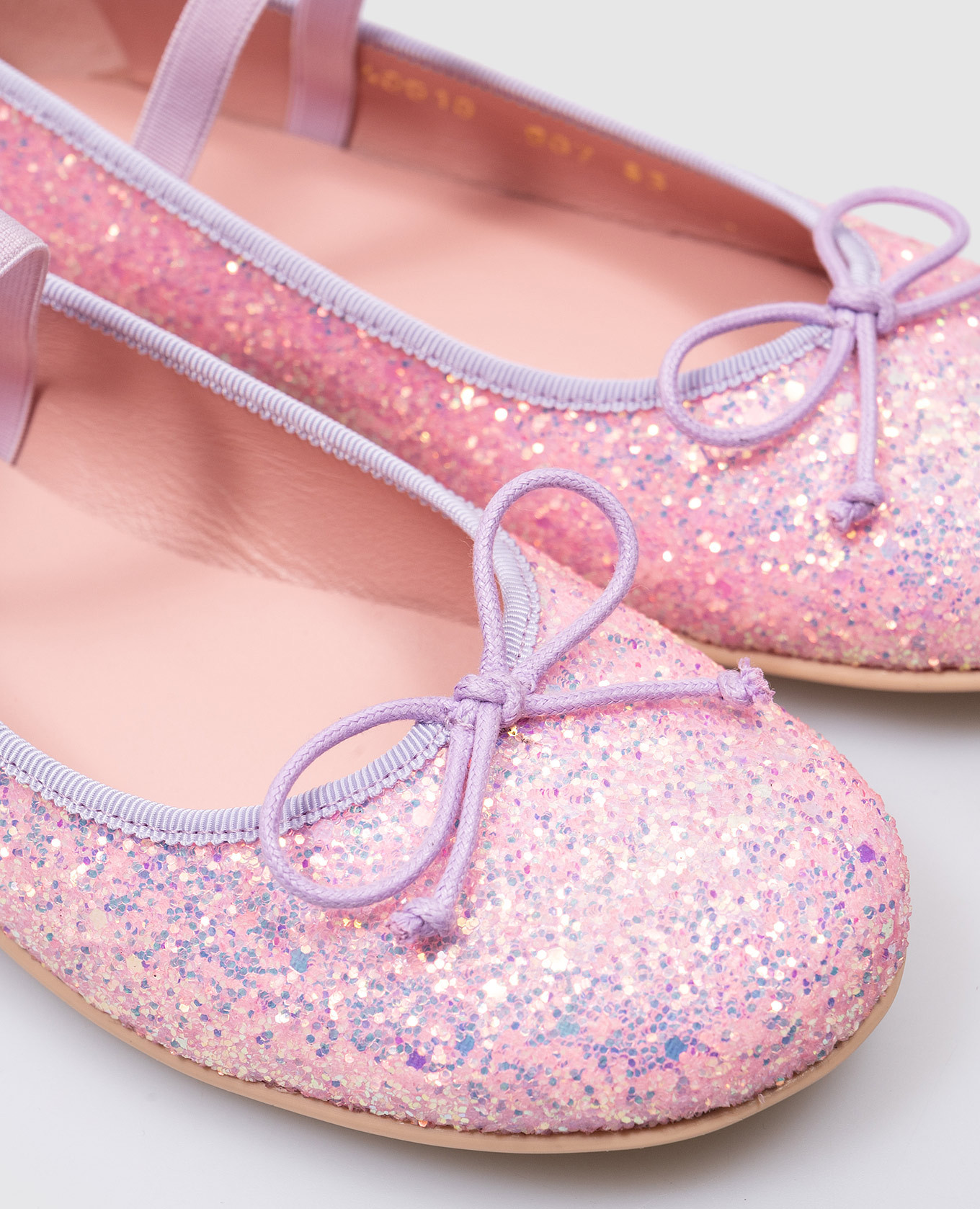 

Children's pink ballet shoes Hannah with glitter Pretty Ballerinas
