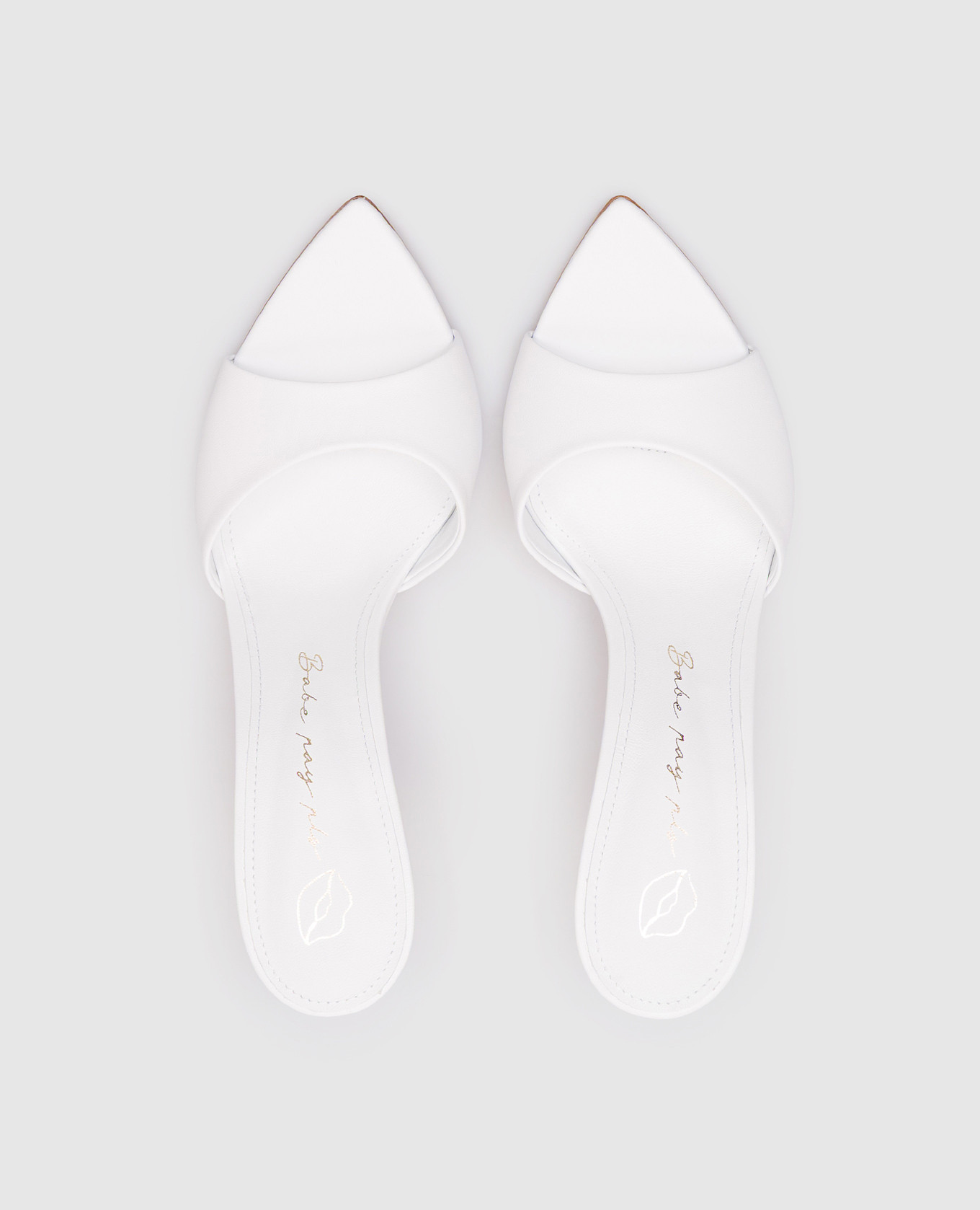 

White leather mules Babe Pay Pls