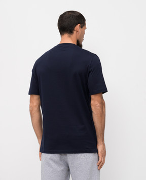 Brunello Cucinelli Blue t-shirt with logo emblem print M0B138440