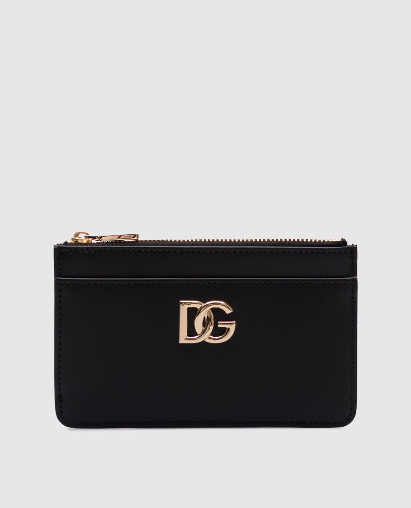 

Black leather cardholder with metal logo monogram Dolce&Gabbana