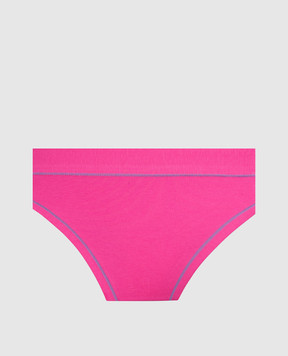 RiminiVeste Emy Bimba baby pink panties with a floral seashell print B2758
