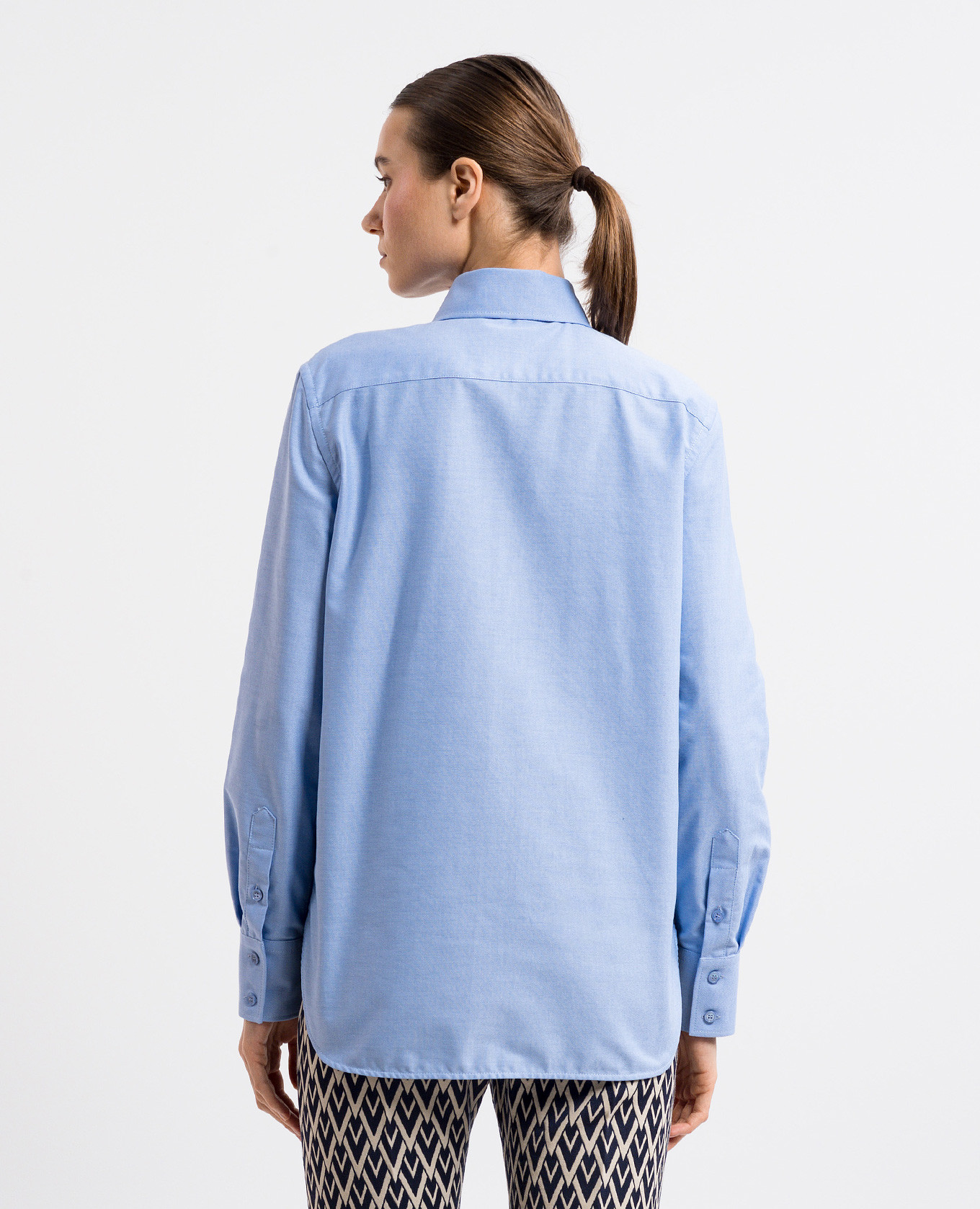 

Blue shirt with crystals Valentino, Light blue