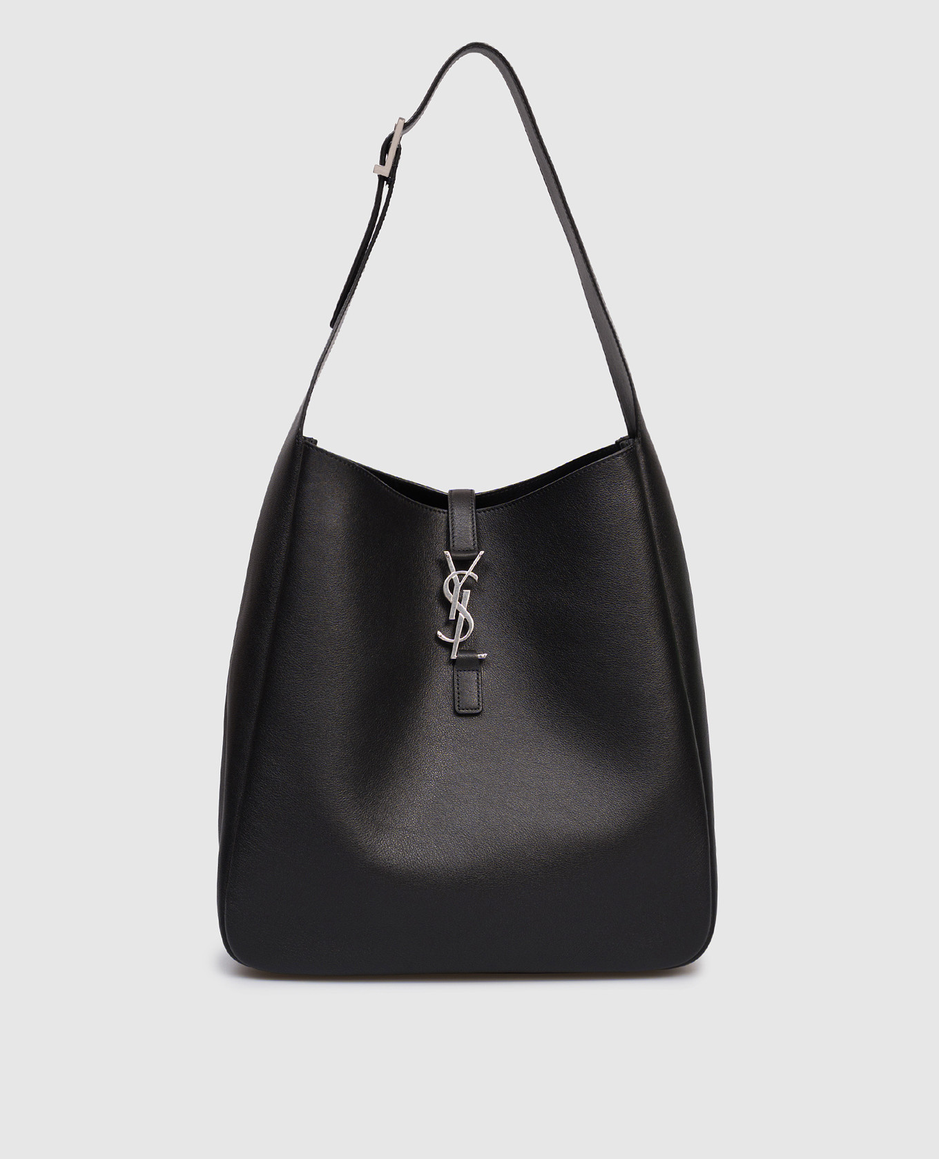 

Black LE 5A7 leather bag with logo Saint Laurent