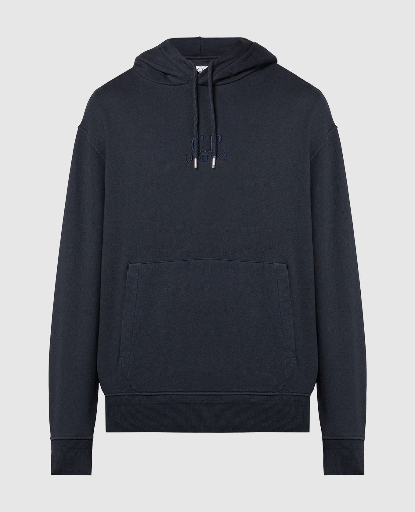 

Blue hoodie with logo embroidery C.P. Company, Синий