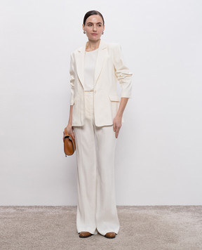 JOSEPH Marty white jacket with linen JP001748