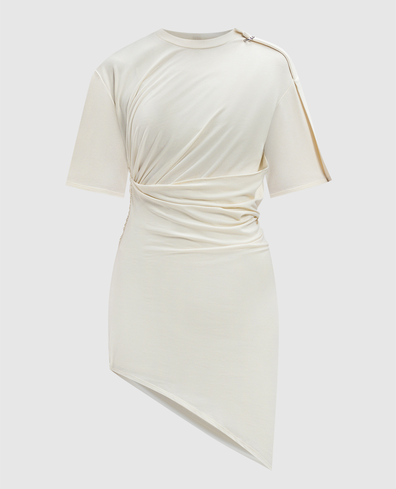 

Beige mini dress with drape Thierry Mugler