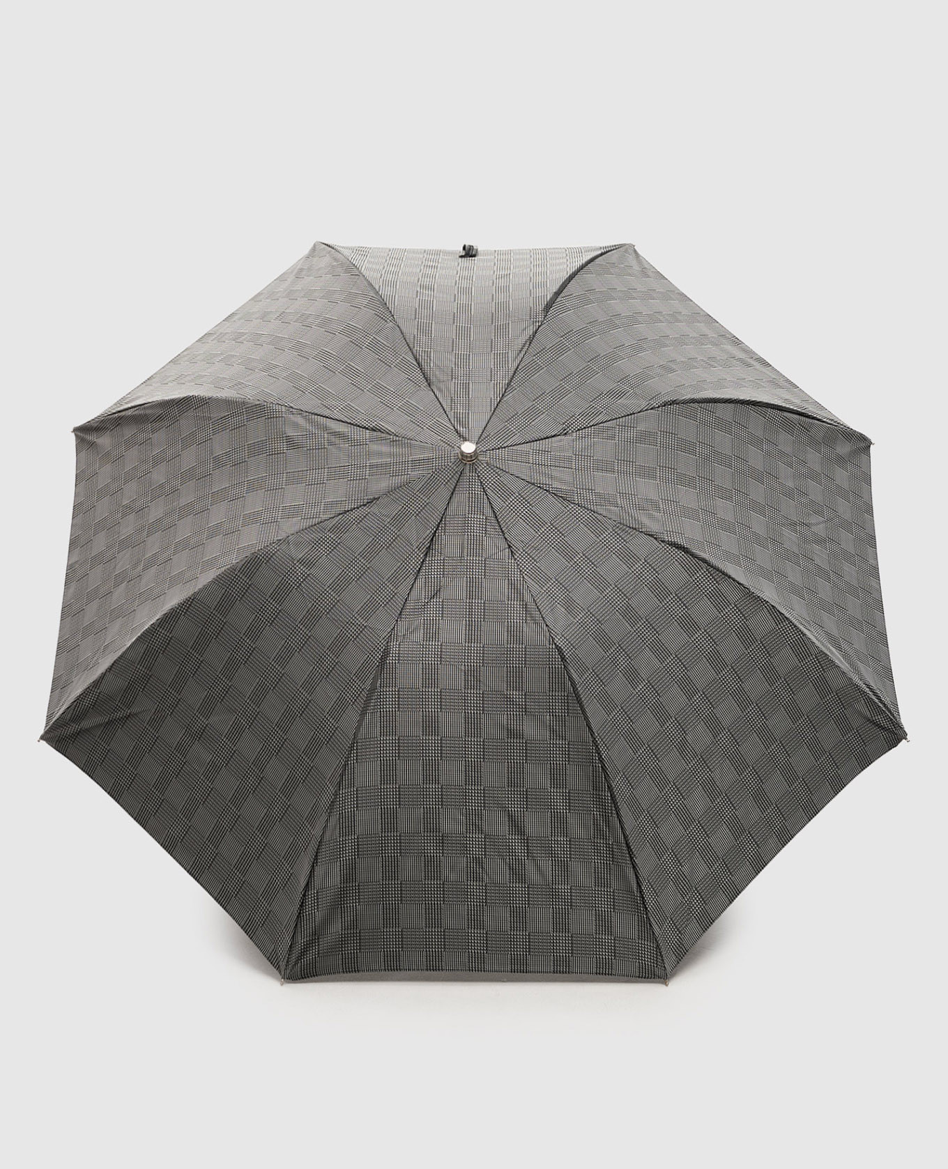 

Milford gray folding umbrella with leather handle Pasotti, Grey