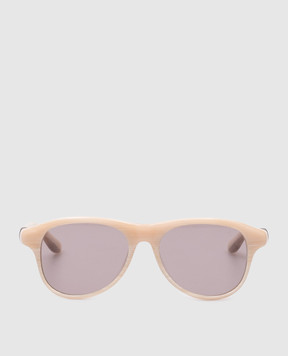 Brunello Cucinelli Beige sunglasses with a monil chain MOCGEMMS03