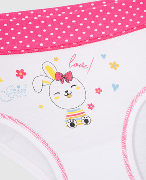 RiminiVeste Jadea children's white panties with a bunny print 495
