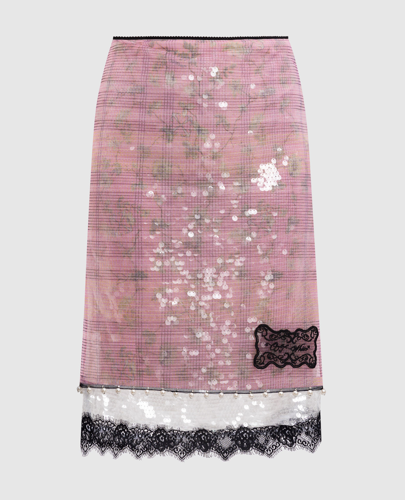 Ramage pink sequined skirt Off-White