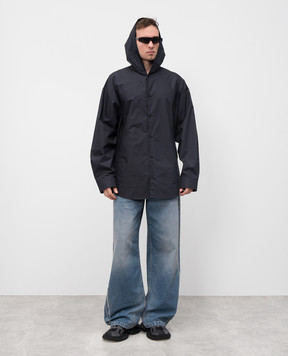 Balenciaga Black hooded shirt 814125TNM60