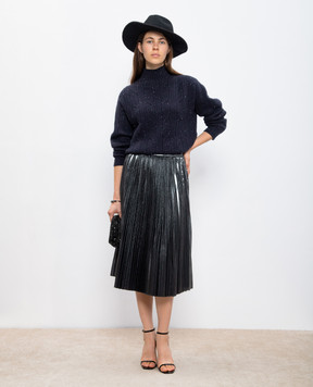 Peserico Silver pleated skirt P0512600P300617