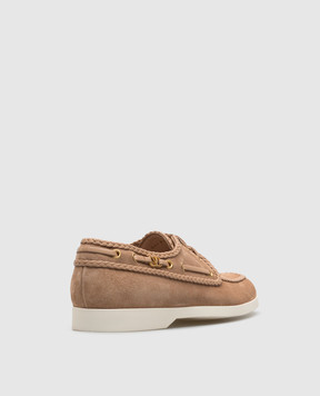 Valentino Beige suede topsiders 6W2S0LR4JZM