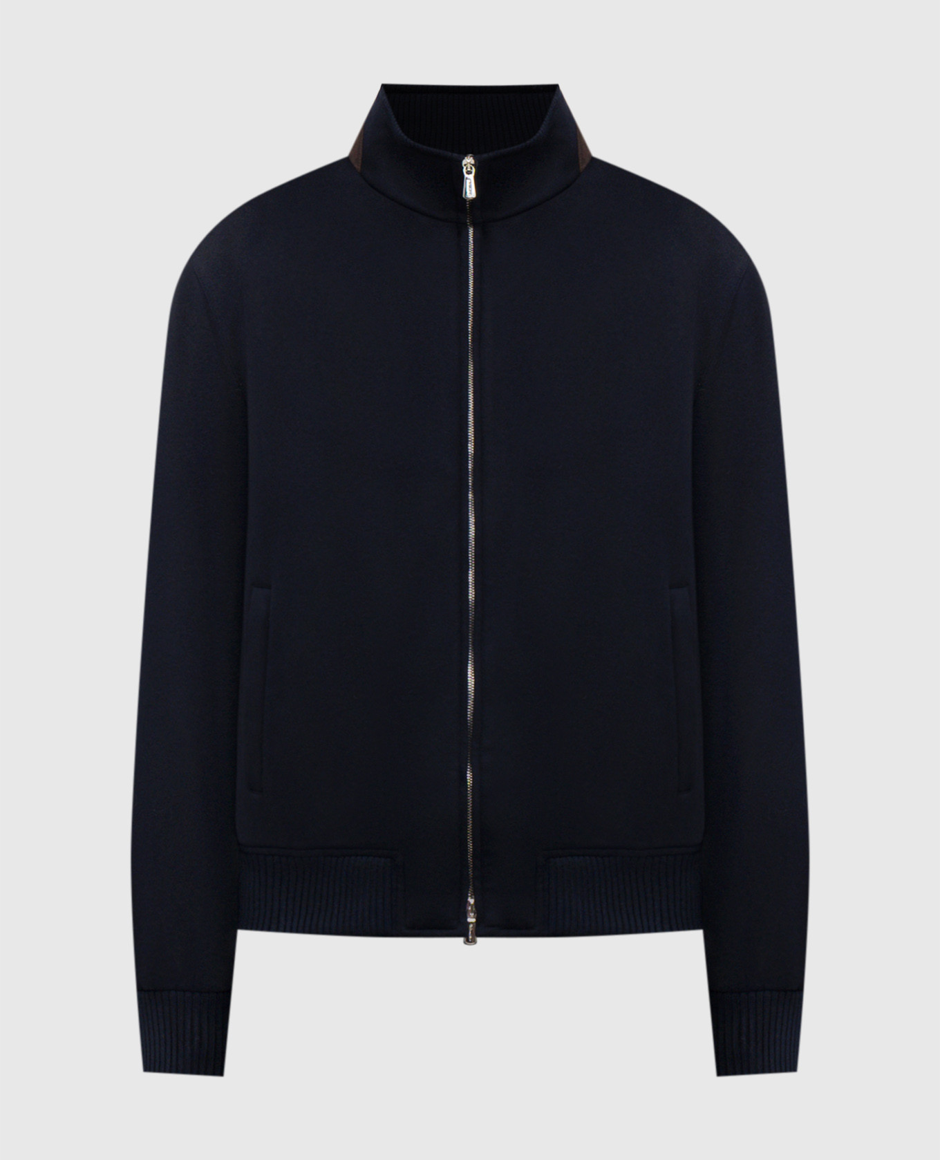 Blue cashmere jacket Enrico Mandelli