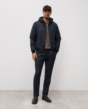 MooRER Blue ANTON wool pants ANTONFF