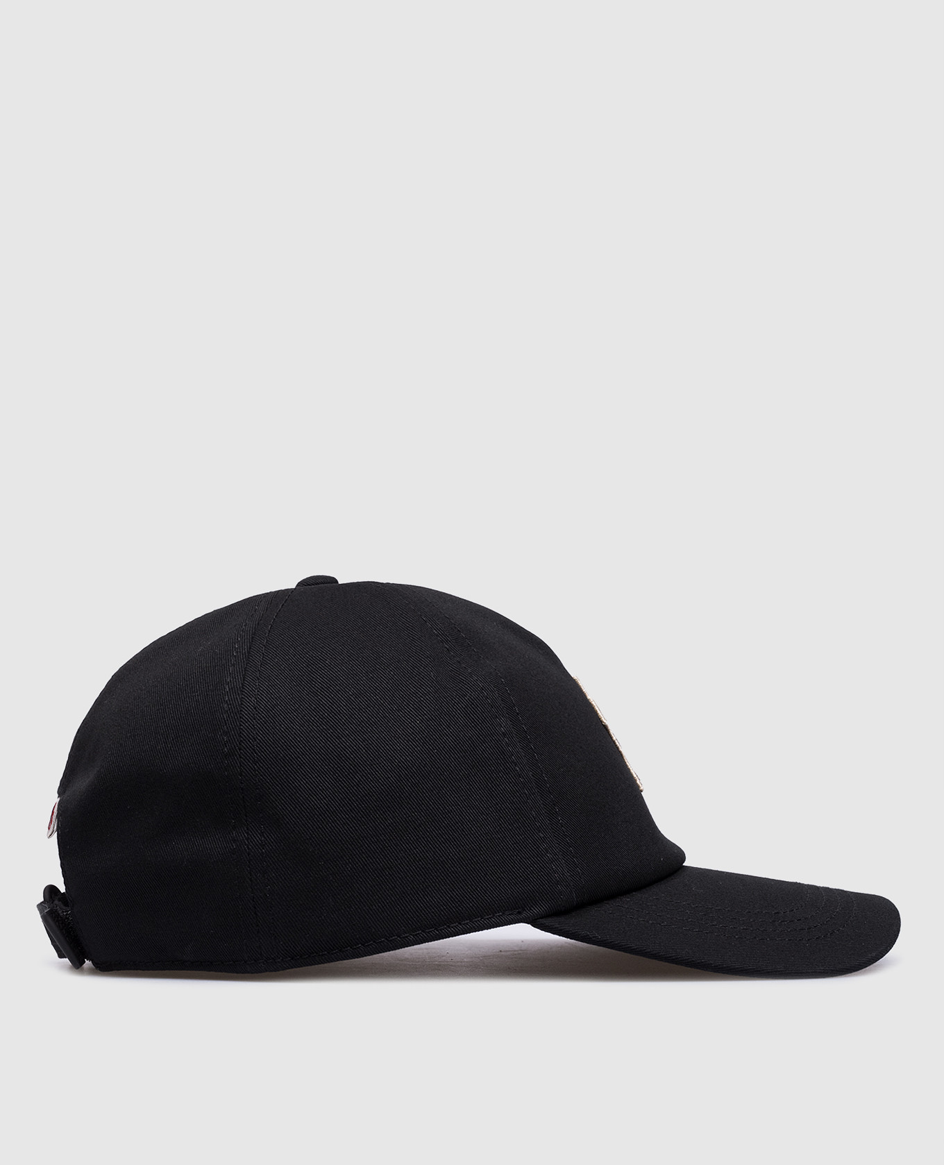 Black cap with logo patch Moncler Grenoble 3