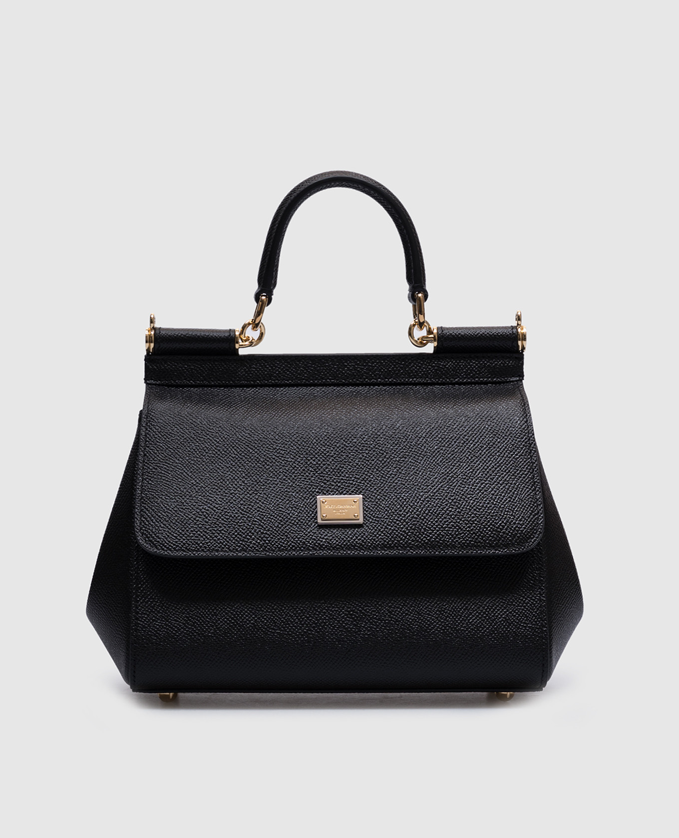 

Sicily black leather crossbody bag Dolce&Gabbana