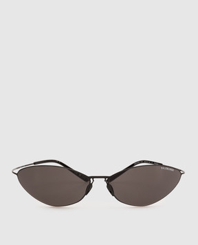 Balenciaga Malibu logo sunglasses in black 794297T0049m