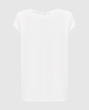 Solotre White silk top M1D0127