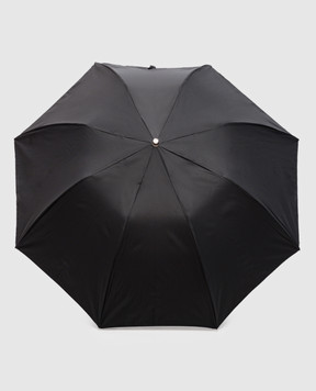 Pasotti Black folding umbrella with a handle in the form of a dog's head OMITUO64SRASOOXF18