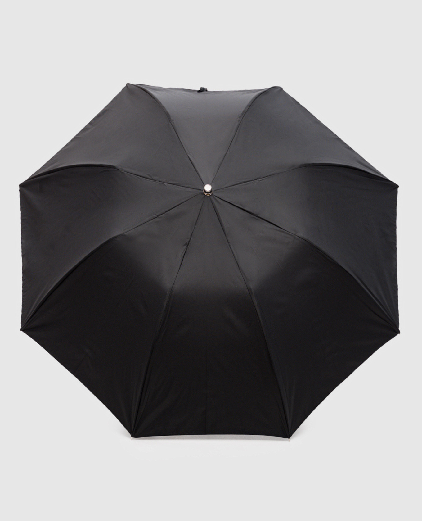 

Black folding umbrella with a handle in the form of a dog's head Pasotti