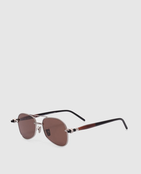 Kuboraum Silver sunglasses P75 KRSP75SMB00000BW