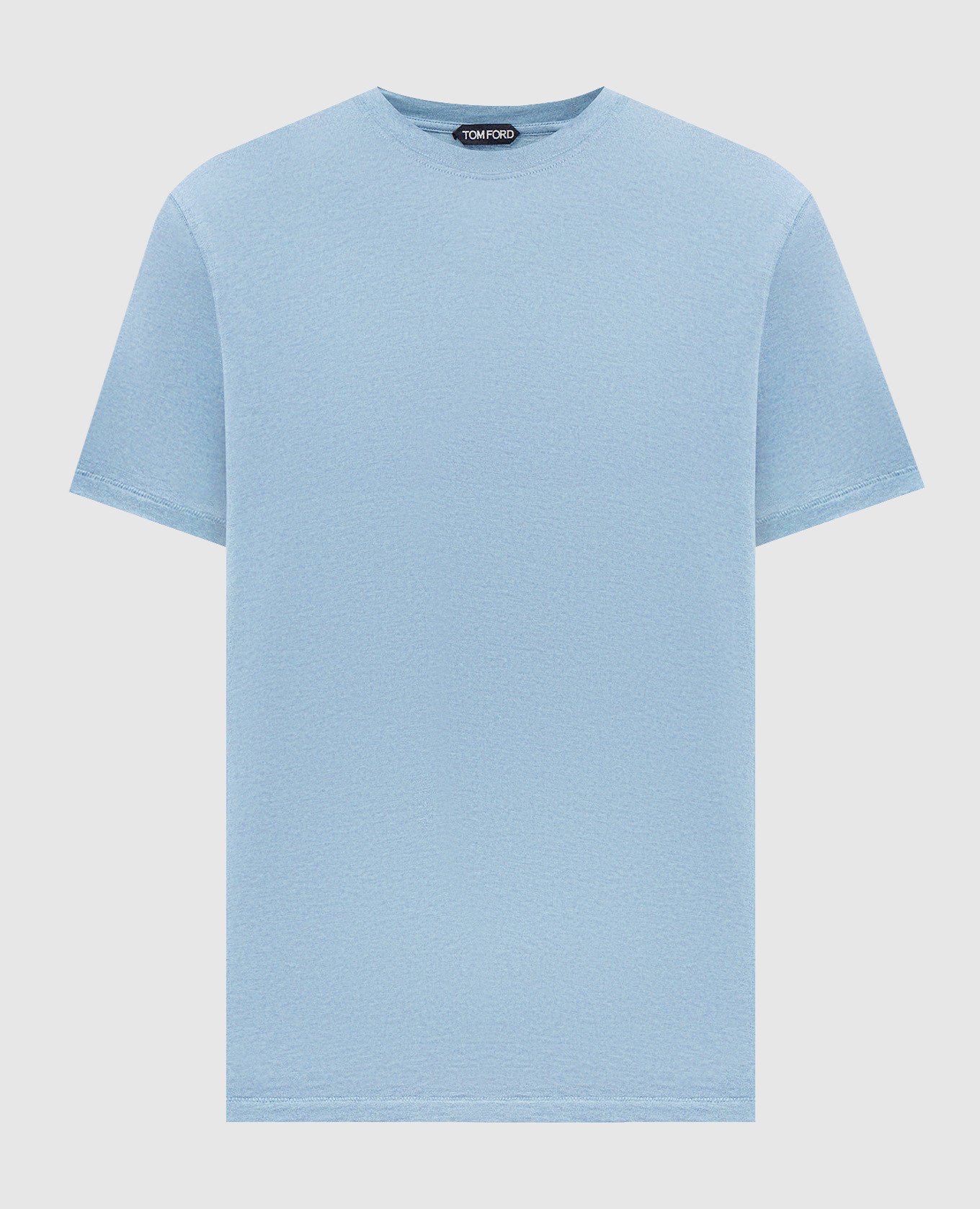 

Blue T-shirt with monogram logo Tom Ford, Light blue