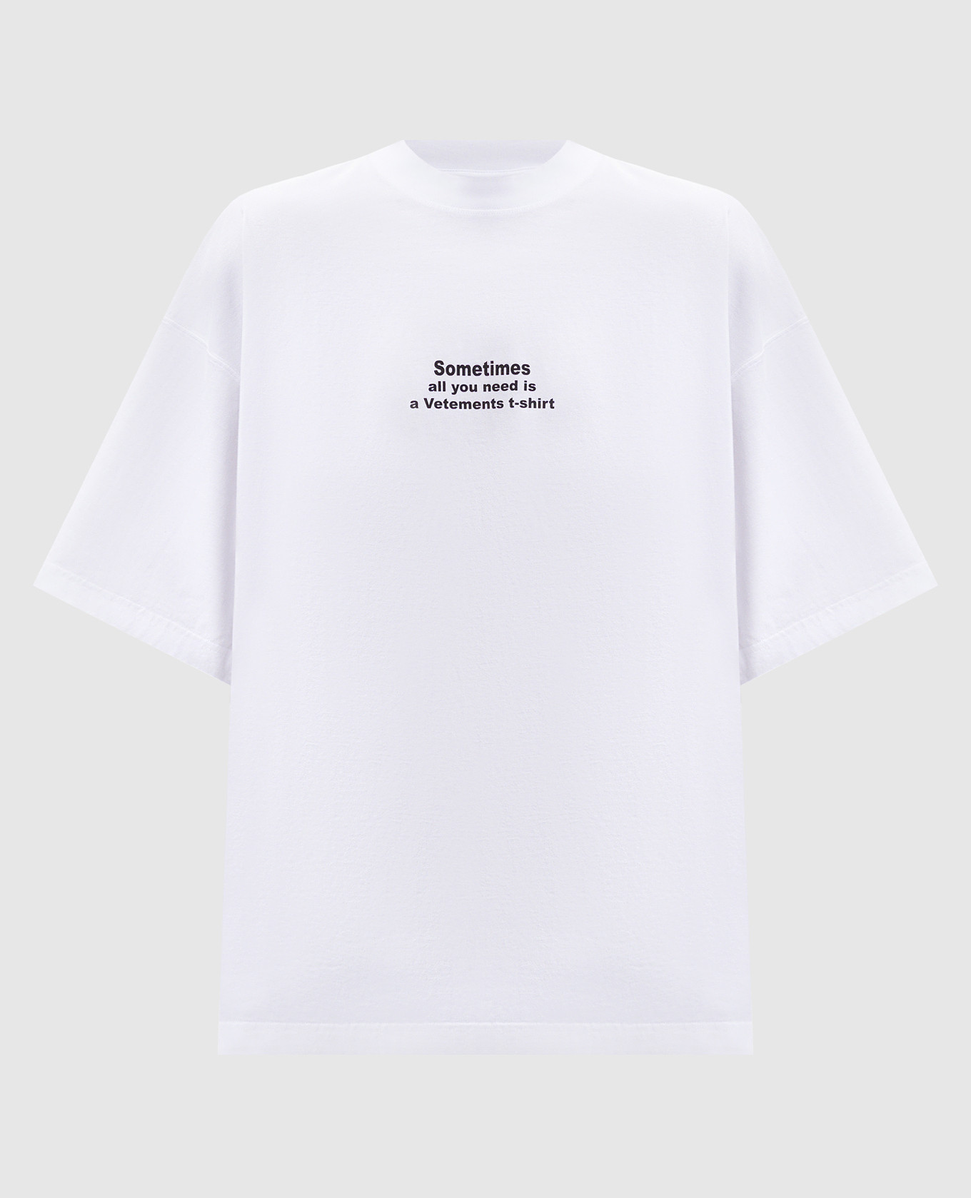 White t-shirt with a print Vetements