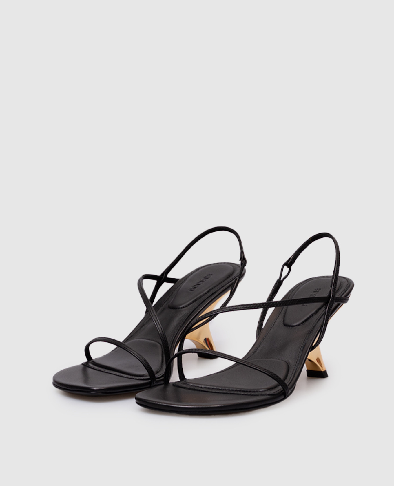 

Shadow black leather sandals Simkhai