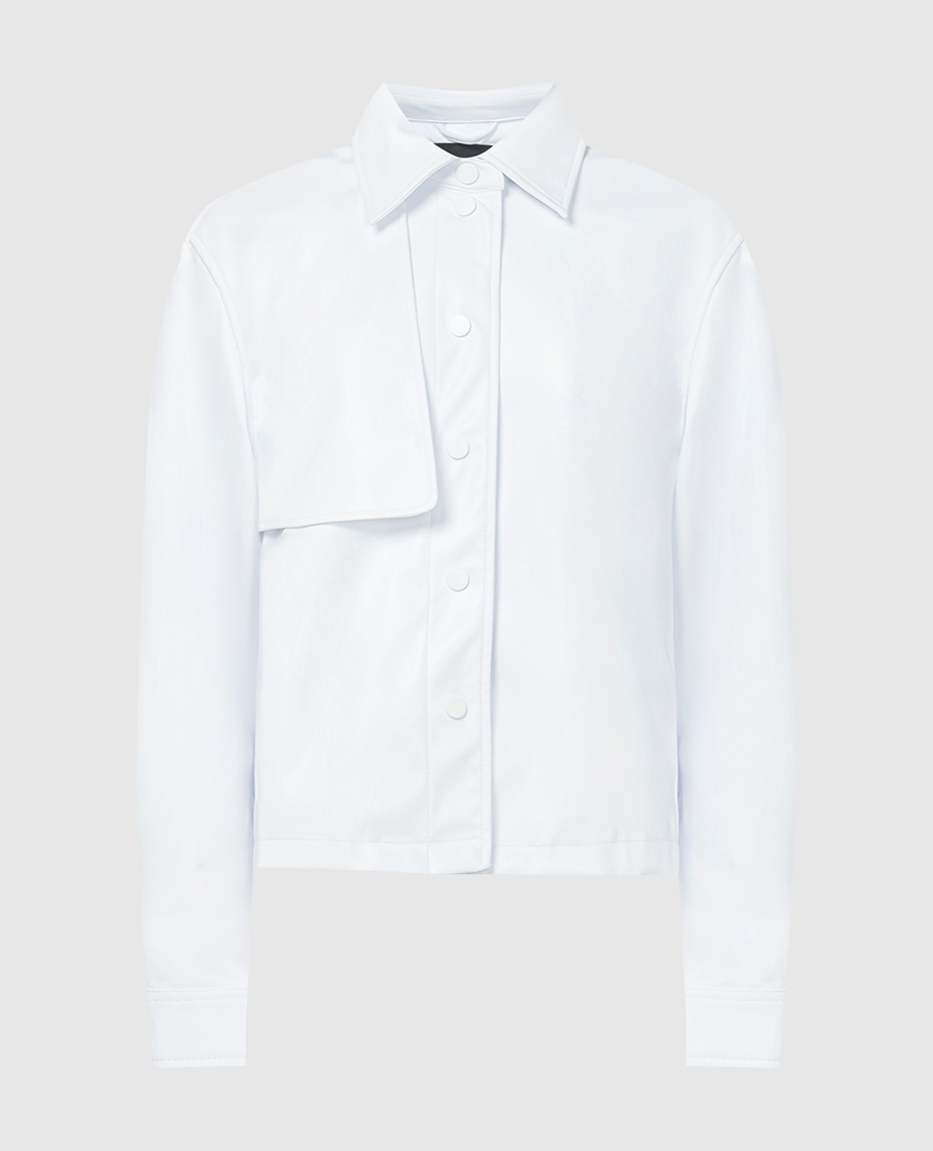 White jacket with metallic logo twinset actitude
