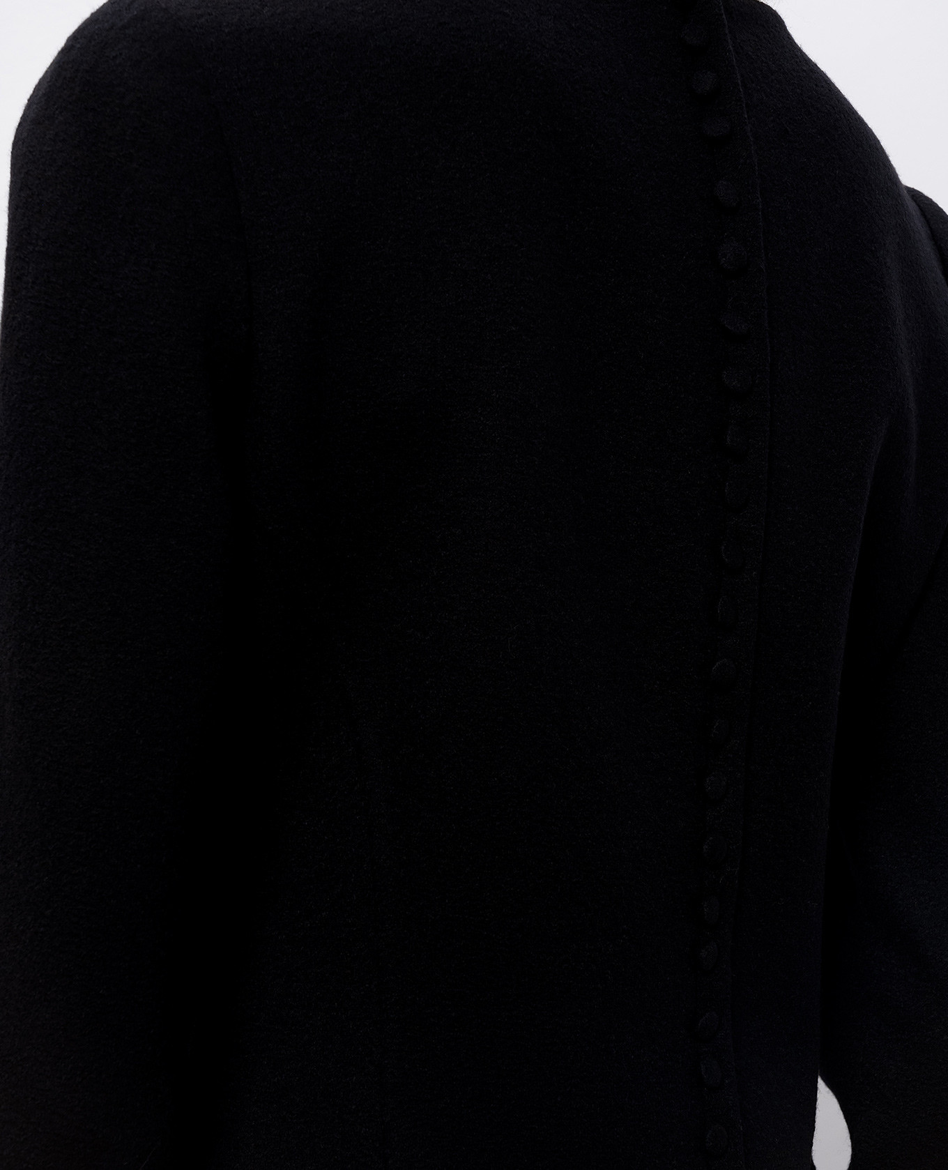 Black midi dress made of wool, silk and cashmere Ermanno Scervino 5