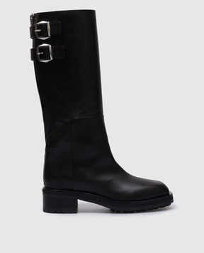 Jimmy Choo Black Brooklyn leather boots BROOKLYNKB50WLZ