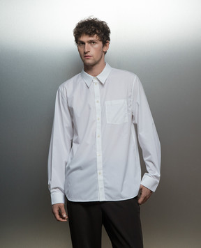 Helmut Lang White shirt with monogram logo embroidery O01HM515
