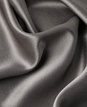 Dore & Rose Grey silk duvet cover with shiny texture DUVETCOVER180