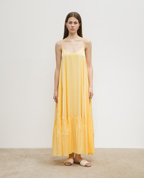 AERON Yellow satin dress IMOGEN IMOGEN