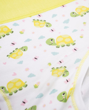 RiminiVeste Jadea children's white panties in a print with seashells 456