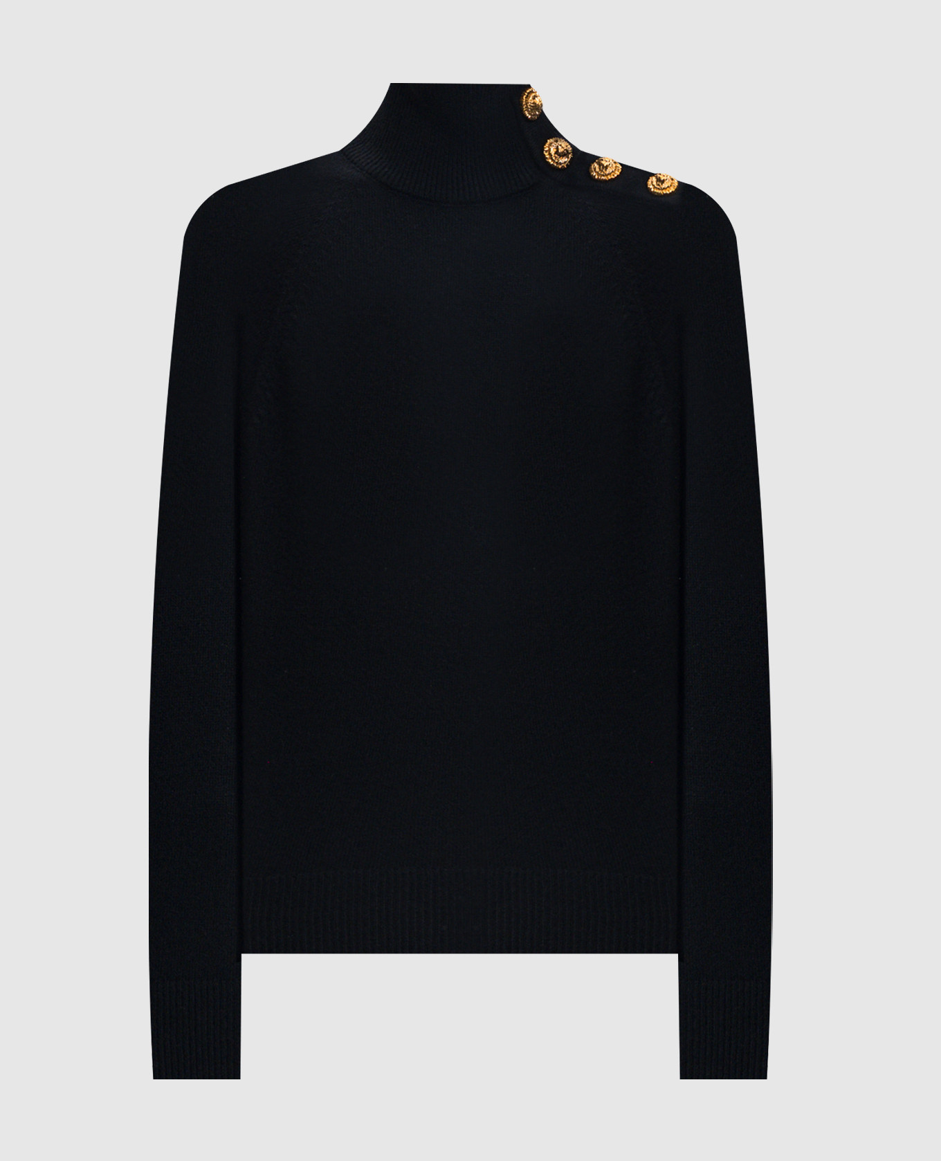 Black cashmere and wool sweater Balmain