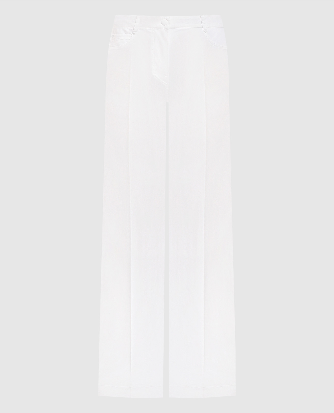 

White pants with a straight cut Jean Paul Gaultier