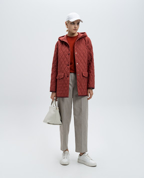 Agnona Red jumper made of cashmere and silk K1020384J180F
