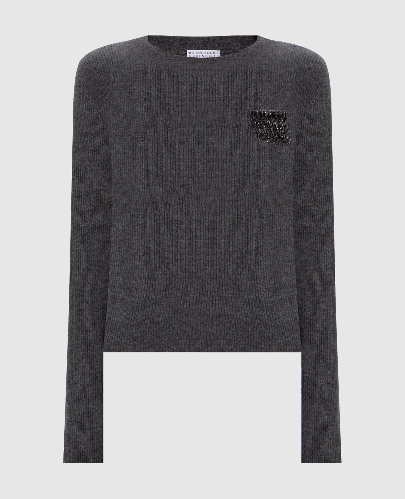 Gray cashmere jumper Brunello Cucinelli