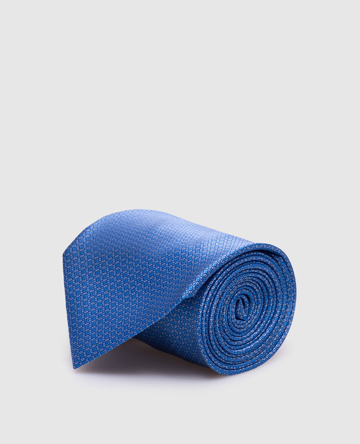 

Blue tie in silk with crystals in a crystal pattern Stefano Ricci, Light blue