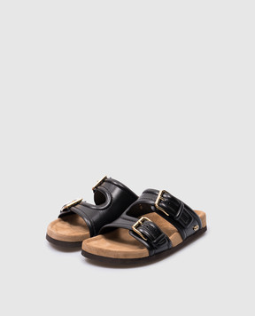 Valentino FUSSFRIEND black leather flip-flops 4W0S0IZ4VRN