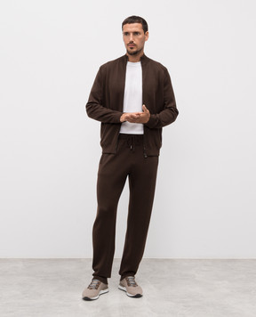 Stefano Ricci Brown cashmere sports jacket W505023R31W25302