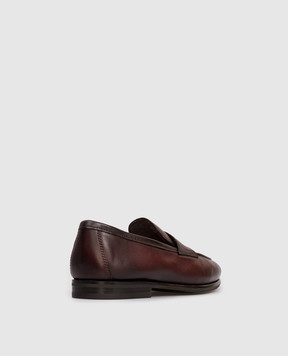 Santoni Brown leather loafers MCNC18837SI9KMEM